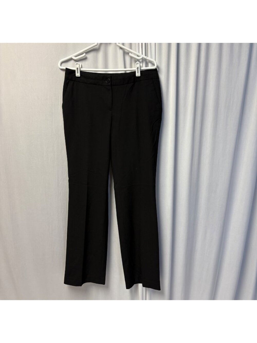 Talbots Womens Black Dress Pants Size 4 Straight Leg Trousers Classic Office